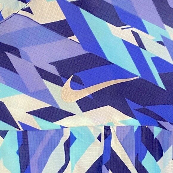 NIKE Blue Lightweight Zip Front Jacket with Hood Size Large - Picture 4 of 4